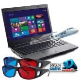 Notebook Positivo 3D AMD Vision Dual Core C-60 com 2 Óculos,